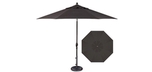 9' Octagonal Black Patio Umbrella Parasol by Treasure Garden