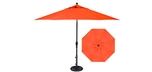 Orange garden umbrella in 9 foot market style by Treasure Garden