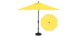 Parasol de jardin jaune de format 9 pieds de style marcher