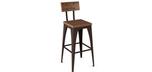 Amisco Upright 40264 Industrial looking barstool