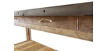 Table de bar industrielle en bois recyclé et ardoise