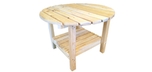Adirondack Coffee Table with 26 inch top made of Canadian white Cedar