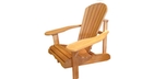 Chaise Adirondack en bois de cèdre rouge