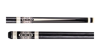 Quality made Players G3398 black and white pool cue
