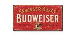 Vintage looking Budweiser metal sign