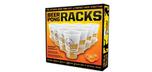 Beer pong rack glass tray kit
