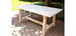 Canadian white cedar wood outdoor dining table