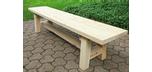 Outdoor bench made of White Cedar