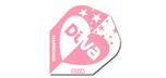 Harrows Dimplex diva heart pink heart dart flights