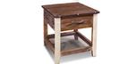 Table d'appoint Urban Loft en bois rustique
