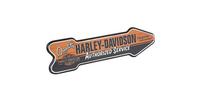 Enseigne flèche Harley Davidson en bois