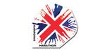 British flag Harrows Marathon 1545 dart flight set