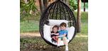 Escape patio hanging chair on chain without frame