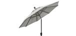 Silver Linen octagonal 9 foot patio umbrella by Treasure Garden