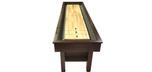 9 foot Walnut finish Majestic Shuffleboard game table