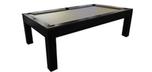 Mensa Black 8 foot pool table with real slate and 25 year warranty
