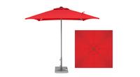 Parasol de terrasse commercial rouge 7 pieds de qualité haut de gamme