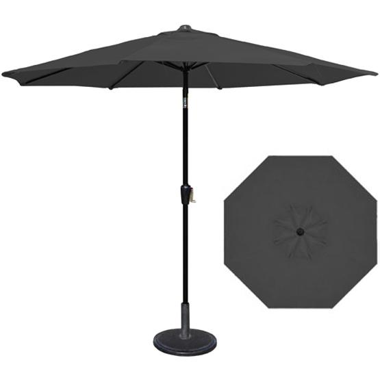 9 Foot Hrk Patio Black Garden Umbrella