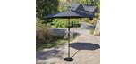 9 foot HRK Patio black garden umbrella