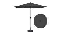 9 foot HRK Patio black garden umbrella
