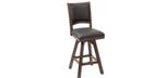 Guinness solid wooden barstool with backrest