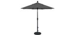 6 foot market style tilting black balcony patio umbrella