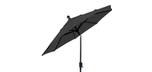 6 foot market style tilting black balcony patio umbrella