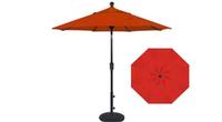 6 foot market style tilting red balcony patio umbrella