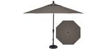 9 foot Latitude grey patio market umbrella by Treasure Garden