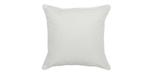 Outdoor White 18x18in square accent throw pillow