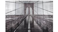 Grand cadre mural pont Brooklyn Bridge 60 x 40 pouces