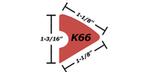 K66 billiard profile 42 inch replacement rubber cushion piece for pool table