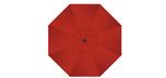Large 11.5 foot red offset octagonal patio umbrella