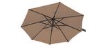Taupe Beige AG3 Treasure Garden offset 9 foot patio umbrella