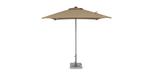 Parasol de terrasse commercial beige taupe 7 pieds de qualité haut de gamme