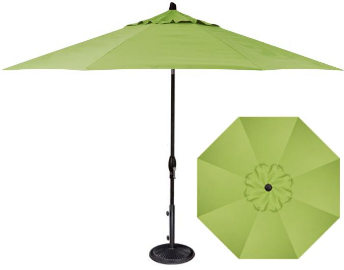 Quality Kiwi Green 11 Foot Octagonal Patio Umbrella By Treasure Garden