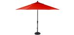Quality red 11 foot octagonal patio umbrella by Treasure Garden