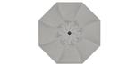 Quality silver grey 11 foot octagonal patio umbrella by Treasure Garden