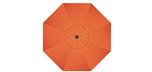 Garantie 4 ans sur tissu, parasol de balcon orange 6 pieds octogonal inclinable