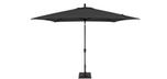 8x10 foot black rectangular market patio umbrella