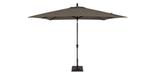 8x10 foot grey rectangular market patio umbrella