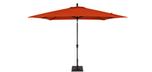 8x10 foot red rectangular market patio umbrella