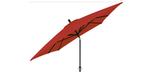 8x10 foot red rectangular market patio umbrella