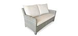 Two seat loveseat outdoor Comfort sofa in Stone grey