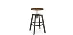 Amisco Architect industrial barstool with adjustable seat