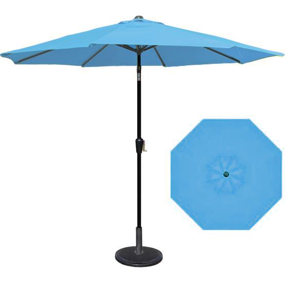 9 Foot Hrk Patio Blue Garden Umbrella