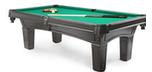 Ascot Black 8 foot pool table with real 1 inch slate and 25 year warranty