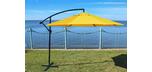 10 foot offset octagonal yellow Patio Promo garden umbrella
