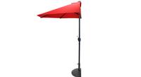 Demi-parasol de patio marché Promo 9 pieds octogonal rouge