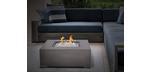 Stanbridge Square Fire table with concrete grey finish